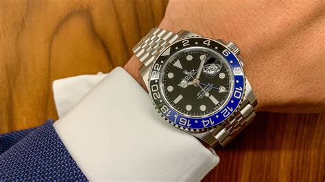 rolex batman wartezeit 2020|Rolex Batman on oyster gmt.